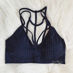 Shimmer Caged Sports Bra • Gilly Hicks